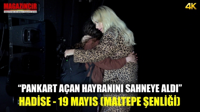 Hadise - Pankart Açan Hayranıyla Sahnede - Maltepe İstanbul